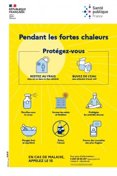 Fortes chaleurs, protégez-vous