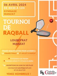 Tournoi Raqball - Manzat