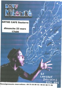 Davy Kilembé à l´Arthé Café