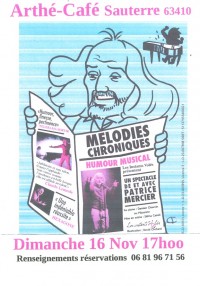 Patrice Mercier à l´Arthé Café